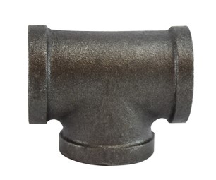 3/4" PIPE TEE BLACK MALLEABLE IRON PIPE FITTING